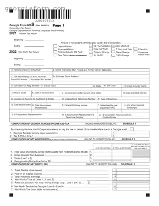 Free 600S Georgia Template in PDF