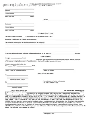 Free Fulton County Georgia Writ Of Template in PDF