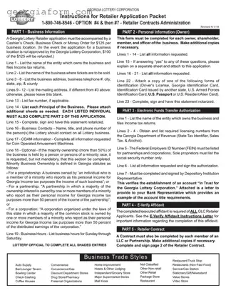 Free Ga Lottery Application Template in PDF
