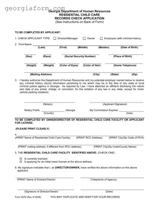 Free Georgia 5579 Template in PDF
