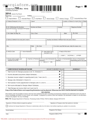 Free Georgia 700 Template in PDF