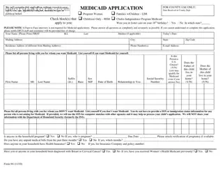 Free Georgia Medicaid Application Template in PDF