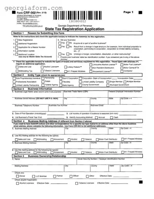 Free Georgia State Tax Instruction Template in PDF